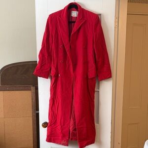 Mondi Vibrant Red Trench Coat